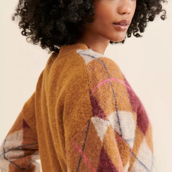 Steve Madden Lexie Plaid Cardigan - Picture 3 of 4